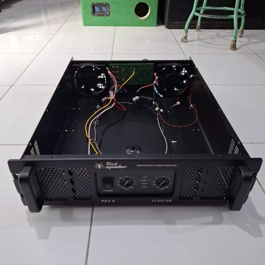 Jual Promo Obral Box Power Amplifier BU Body 3U 2 CH Klas GB komplit ...