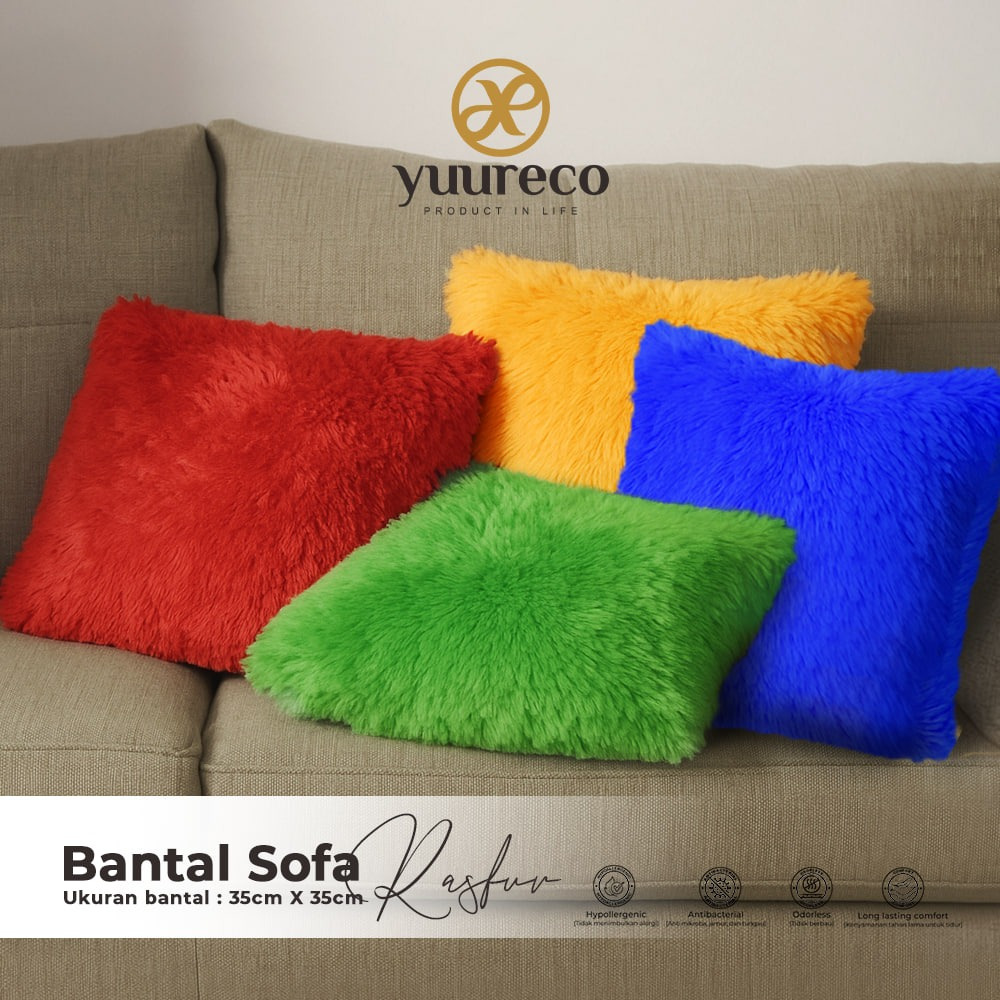 Jual Bantal Sofa Rasfur Bulu Tebal 35x35 cm | Shopee Indonesia