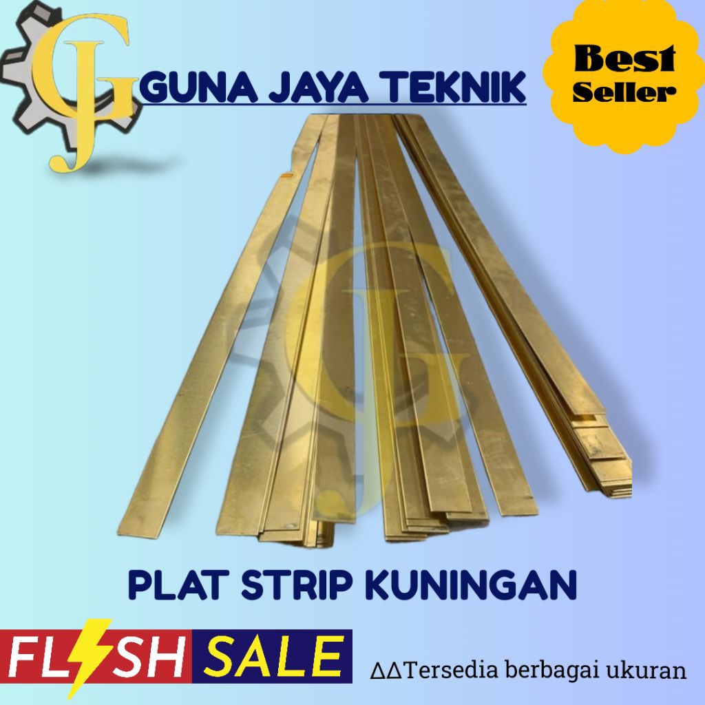 Jual plat strip kuningan tebal 6 mm x 30 mm | Shopee Indonesia
