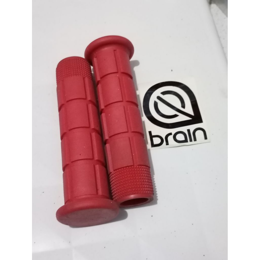 Jual handgrip sepeda merah brain | Shopee Indonesia