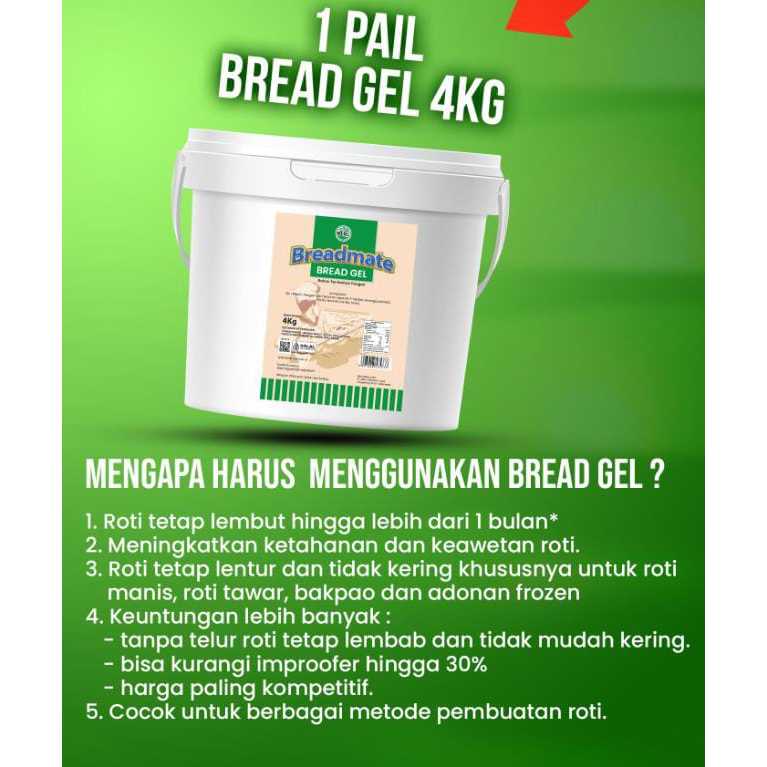 Jual Bread Gel Mero Crumb Softener Pelembut Roti Donat Bakpau Kemasan ...