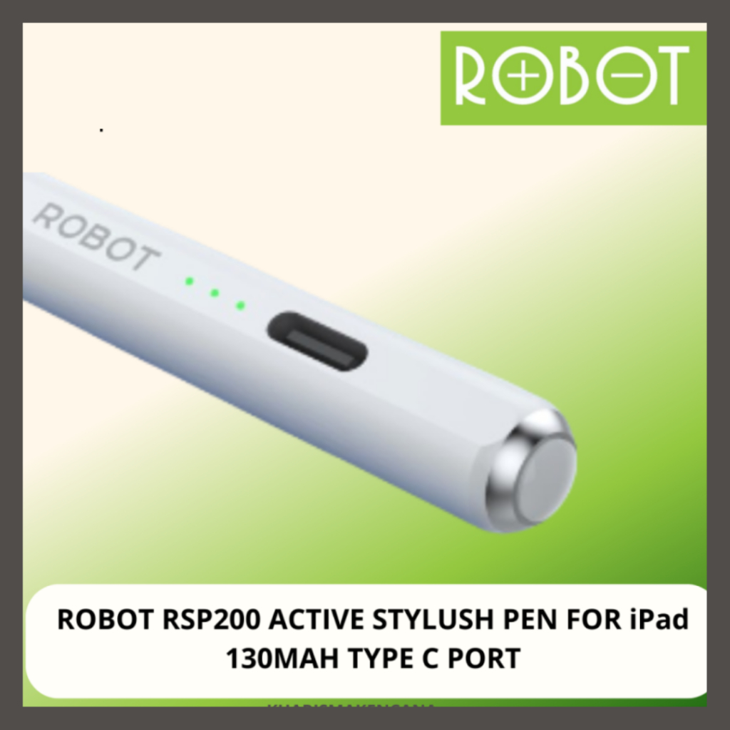 Jual ROBOT RSP200 Active Stylus Pen For iPad Original White Garansi 1 ...