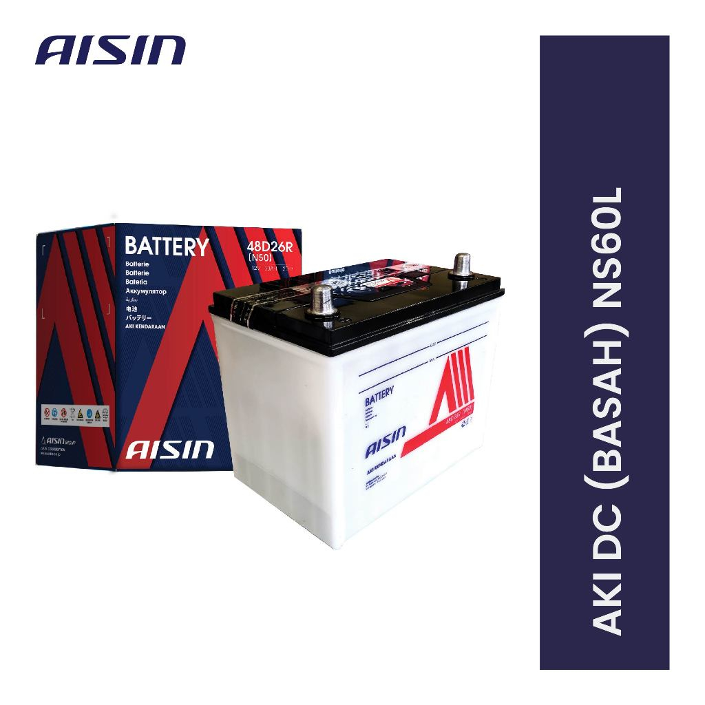 Jual Aisin Aki Mobil (DC Battery) NS60L | Shopee Indonesia