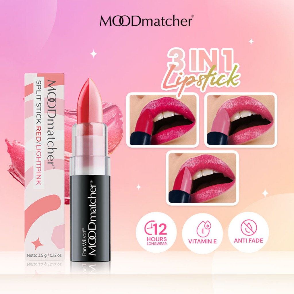 Jual MOODmatcher Lipstik Split Sticks Red/Pink - Color Changer Lipstik ...