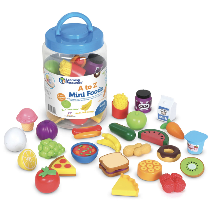 Jual Learning Resources A to Z Mini Foods Alphabet-Themed Mini Play ...