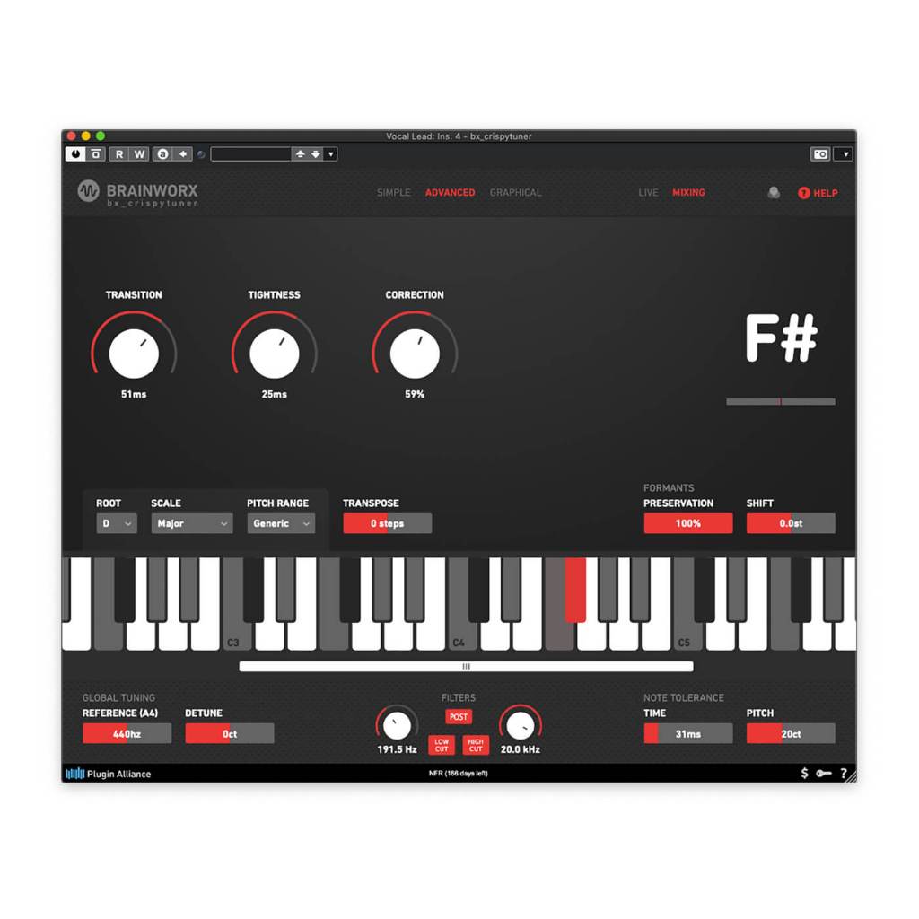 Jual Plugin Alliance - Brainworx bx crispytuner - vst plugin Vocal ...