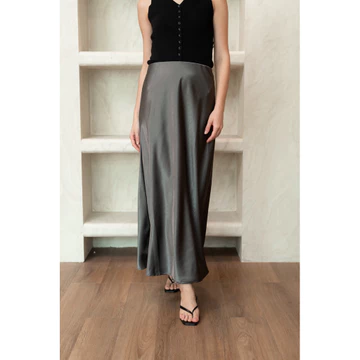 Cedar Mermaid Satin Silk Skirt