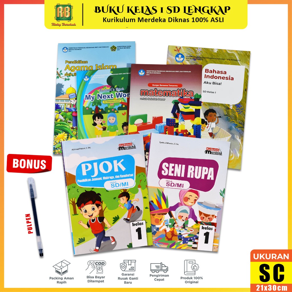 Jual Buku Kurikulum Merdeka Lengkap Kelas 1 SD Bahasa indonesia ...