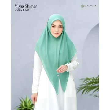 ALYAHIJAB Misha Khimar Segiempat Instan Bahan Babydoll Premium 2 Layer All Size Syari