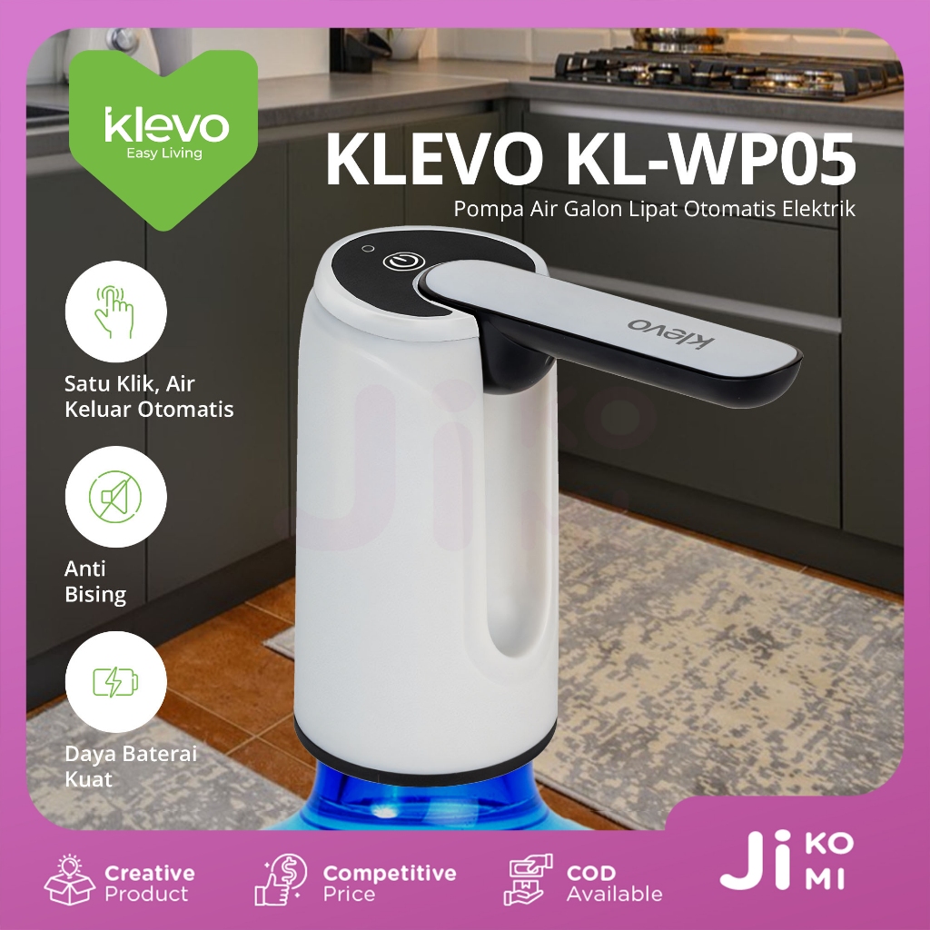 Jual KLEVO KL-WP05 Pompa Galon Elektrik Lipat Rechargeable Type C ...