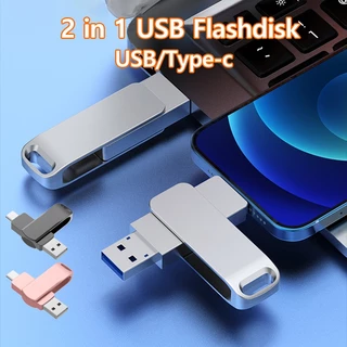 U202 Flashdisk TYPE-C Kecepatan Tinggi: 128GB-1TB, Flash Drive Logam USB untuk Komputer, Android & Perangkat Lainnya