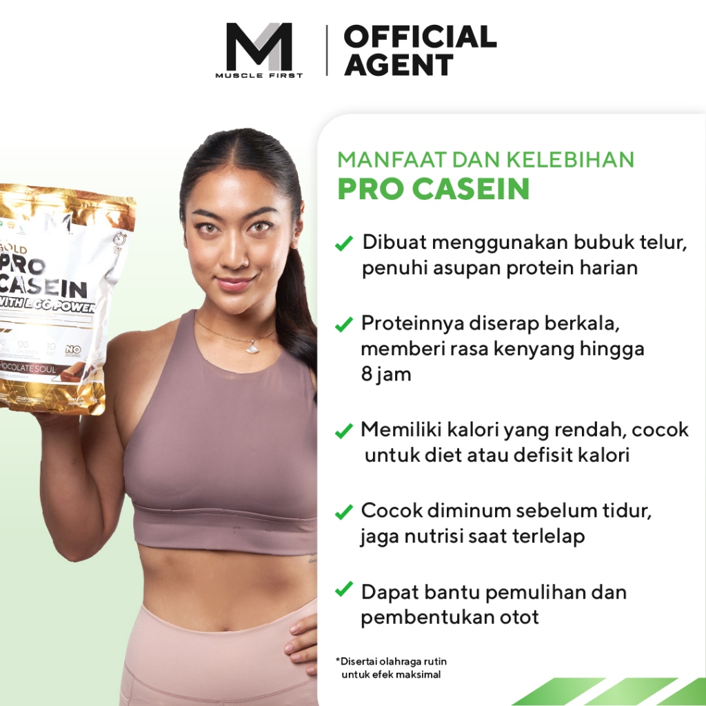 Jual MUSCLE FIRST Pro Casein 2lbs/900gr - Whey Protein Suplemen Fitness ...