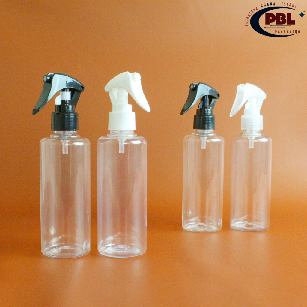 Jual Botol BR 200ml Natural - Tutup Spray Trigger DW Neck 24 / Botol ...