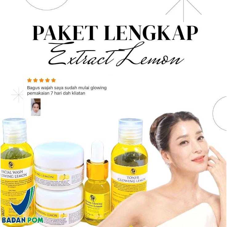 Jual PAKET LEMON 5in1 PAKET LENGKAP GLOWIN…