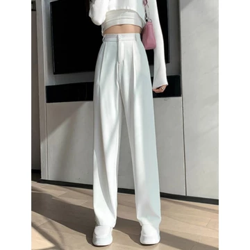 VIONA PANTS Loose Pants Wanita Jumbo Celana Kulot Highwaist Bahan Semiwoll Elegan