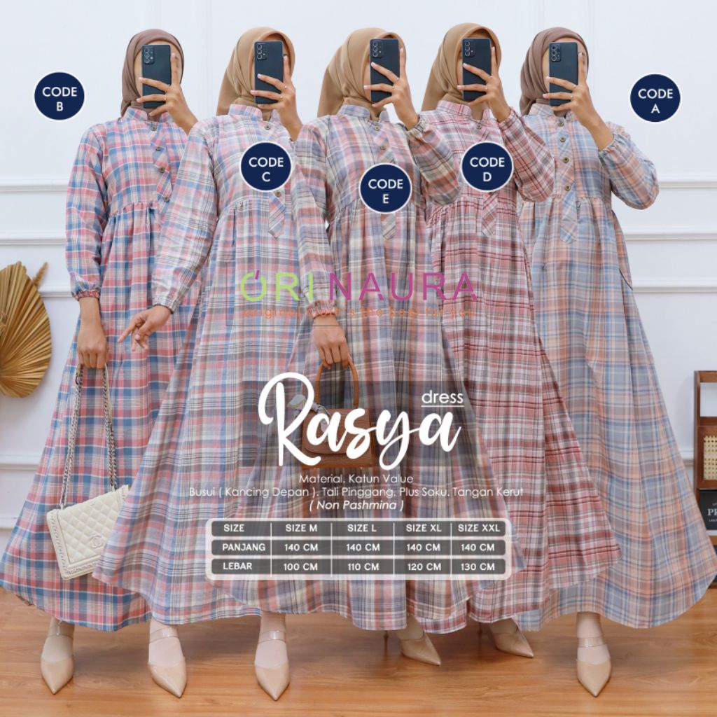 Jual NEW RASYA DRES TRISET & RASYA DRES KATUN VALUE BY ORI NAURA ...