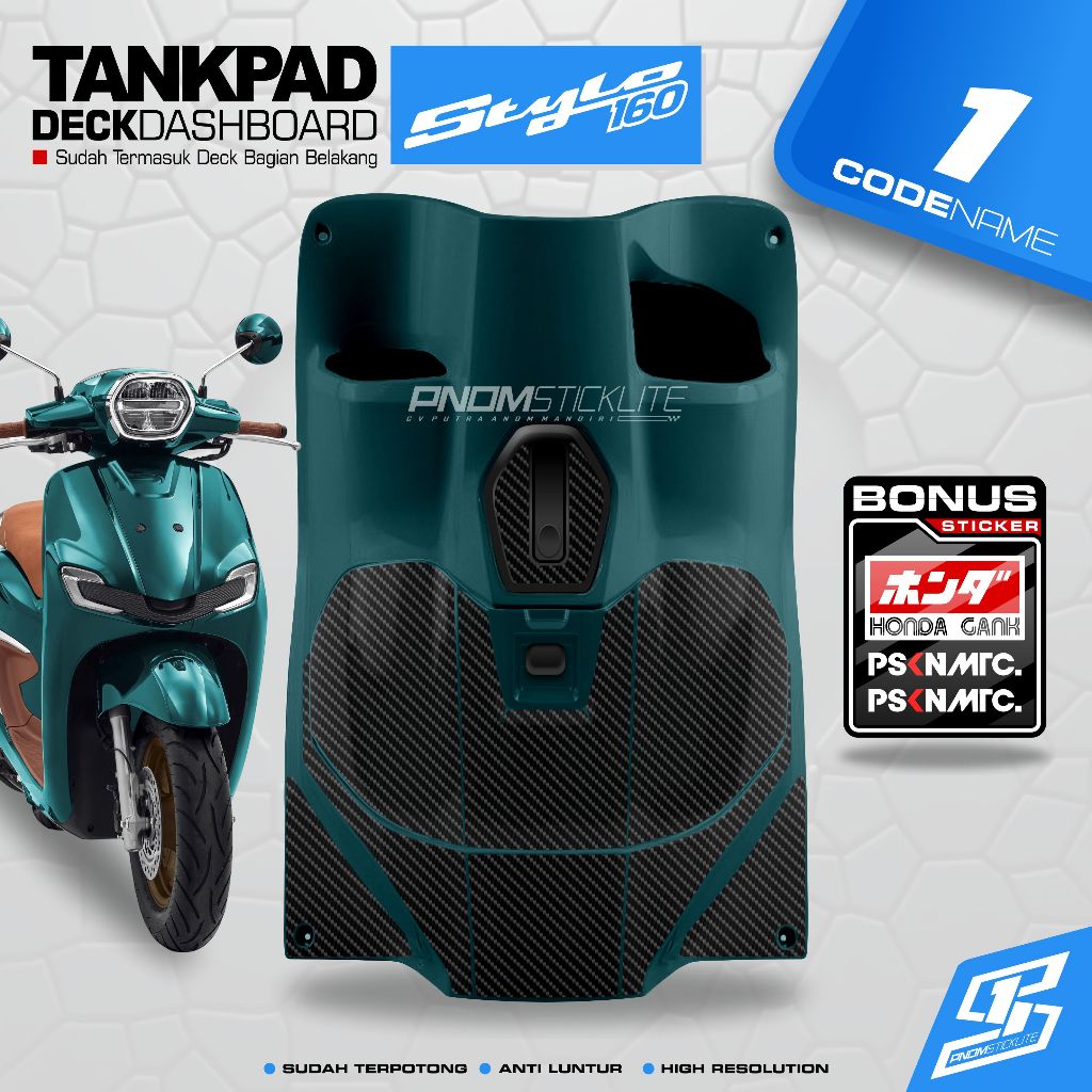Jual Tankpad Stylo 160 Sticker Pelindung Dashboard Honda Stylo Stiker ...