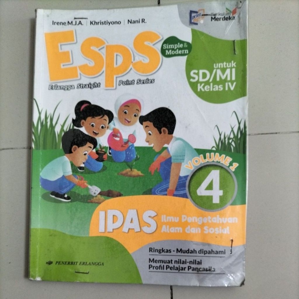 Jual ESPS IPAS Ilmu Pengetahuan Alam dan Sosial kelas IV vol 1 | Shopee ...
