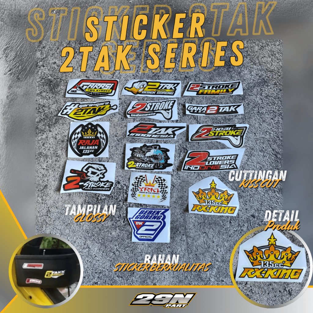 Jual Sticker Stiker Logo Komunitas 2 Dua Tak Two Stroke Bebek Goreng ...