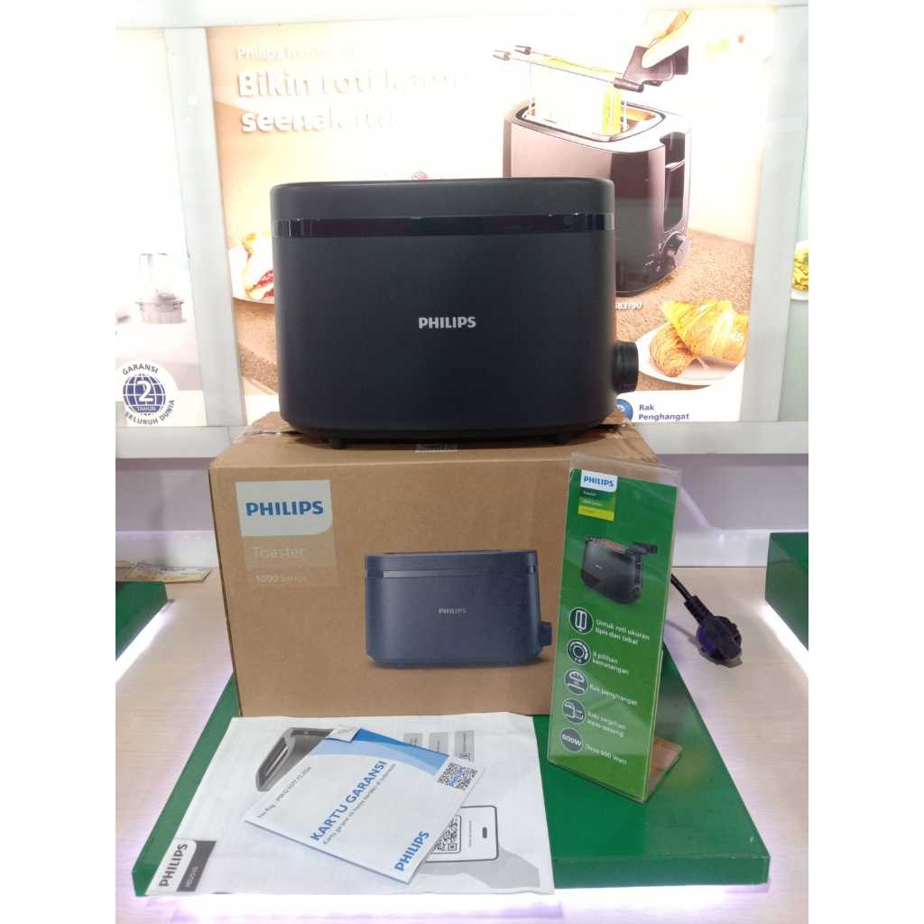 Jual PHILIPS HD-2510/90 TOASTER 2 IRISAN 650W SLOT LEBAR HIGH-LIFT ...