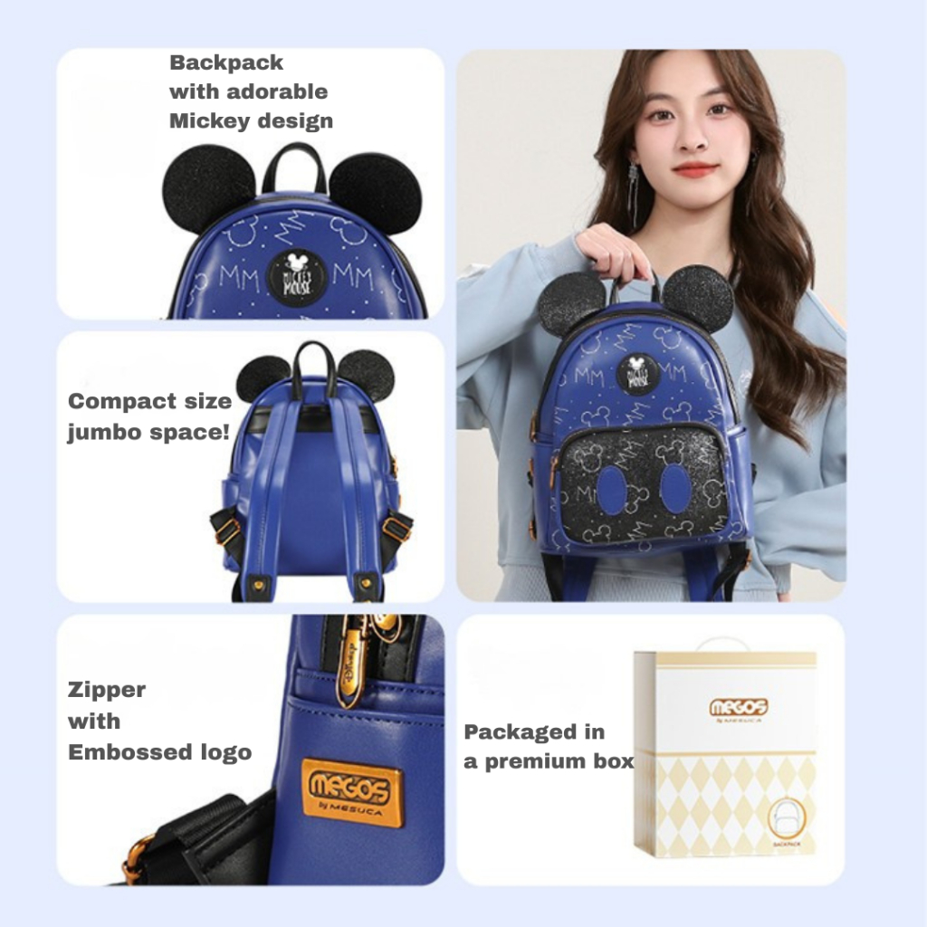 Jual Mesuca Mickey Ears Backpack - Tas Ransel Disney Anak Premium/Tas ...