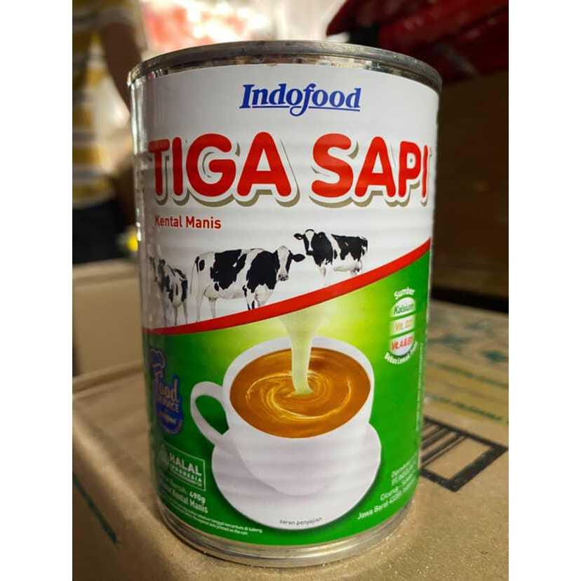 Jual SUSU KENTAL MANIS TIGA SAPI Cap Tiga Sapi Condensed Milk | Shopee ...