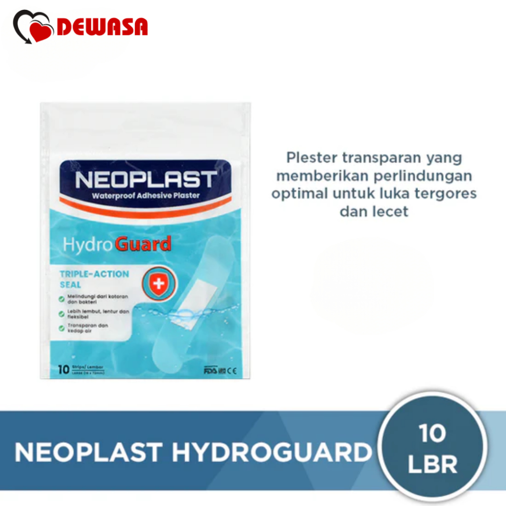 Jual NEOPLAST Waterproof Adhesive Plaster HYDRO GUARD - 10 LEMBAR ...