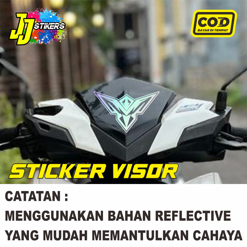 Jual Sticker cutting diamond visor cutting stiker helm motor | Shopee ...