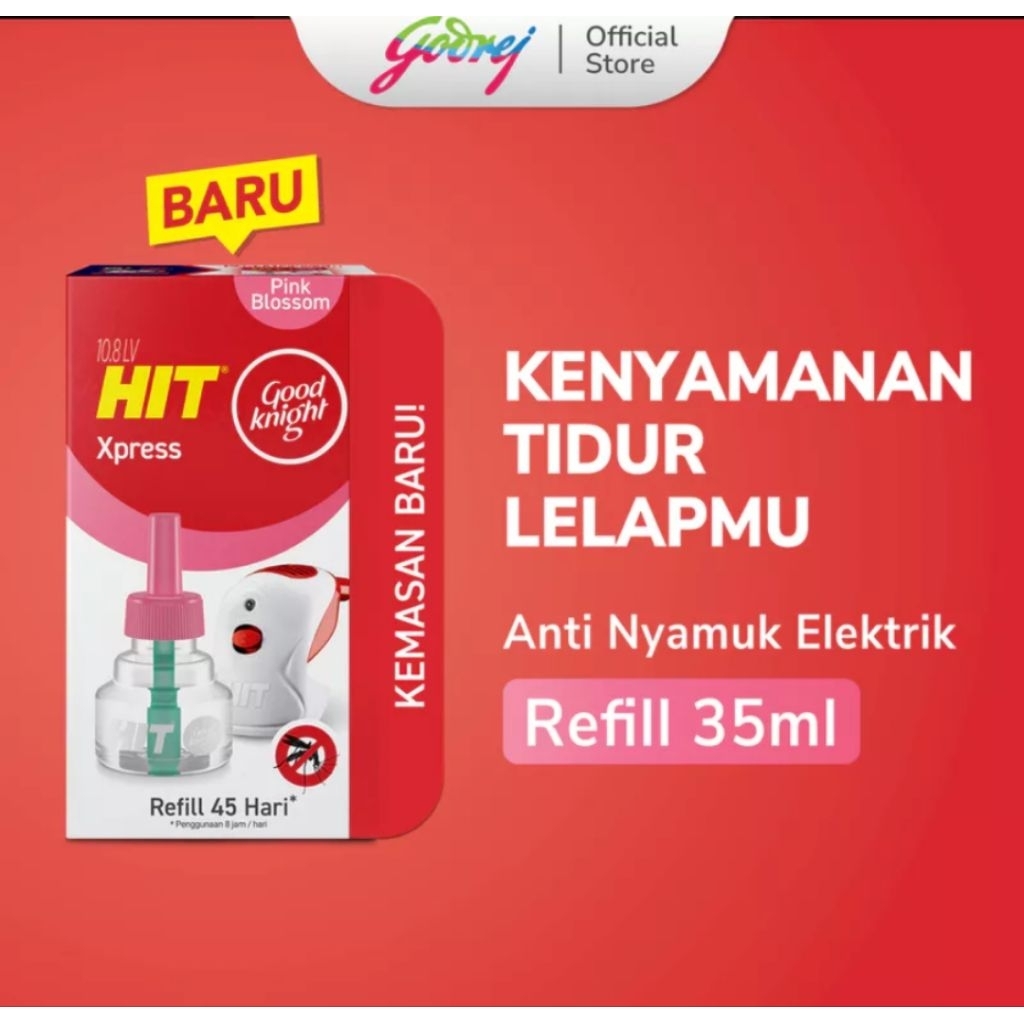 Jual Hit Goodknight Xpress Refill Pink Blossom 45 Hari | Shopee Indonesia