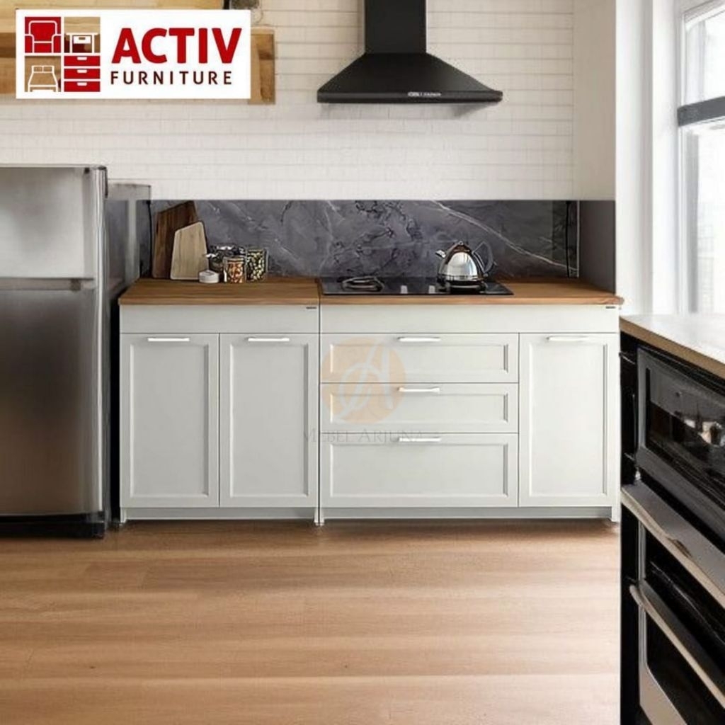 Kitchen Set Bawah 2 / 3 Pintu ACTIV Avanti Serena Ksb 200 / 300 Cocok untuk Dapur Kecil & Minimalis