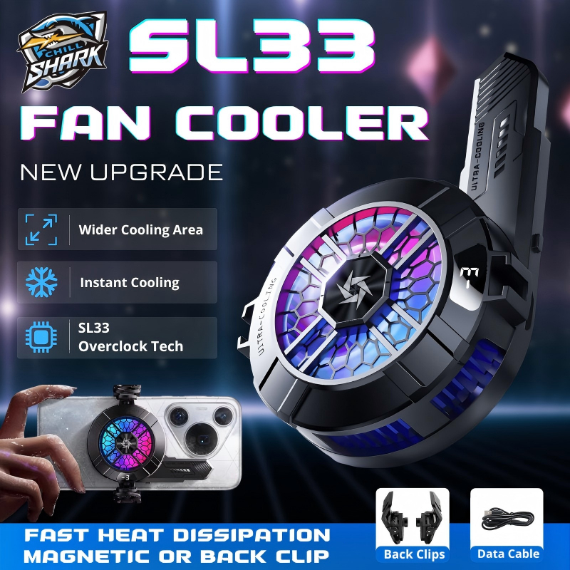 Jual Fan Cooler Hp SL33 Gaming Magnetic RGB Light Heatsink Pendingin Hp ...