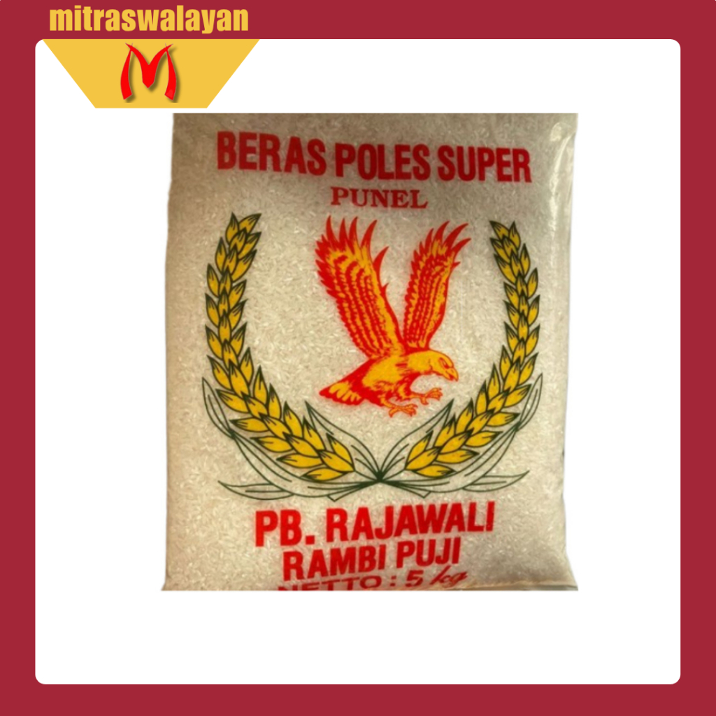Jual Beras Premium Rajawali Kuning Kemasan Plastik 5 kg | Shopee Indonesia