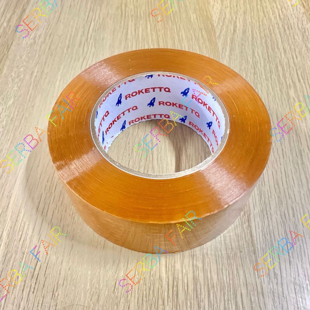 Jual Lakban Bening / Coklat ROKETT 2 Inch (45mm) x 300 Yards Ecos BC ...