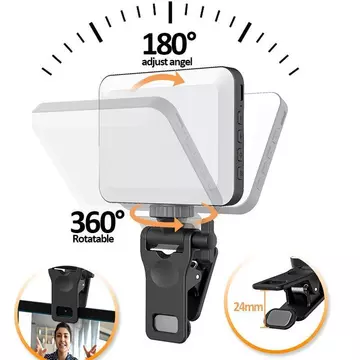 NIUMO Lampu Selfie LED Ring Light Mini Kecantikan Portabel Clip On