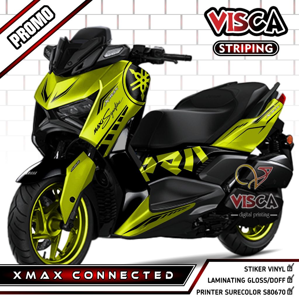 Jual Decal XMAX Connected Full Body - Stiker XMAX New Fullbody - Dekal ...
