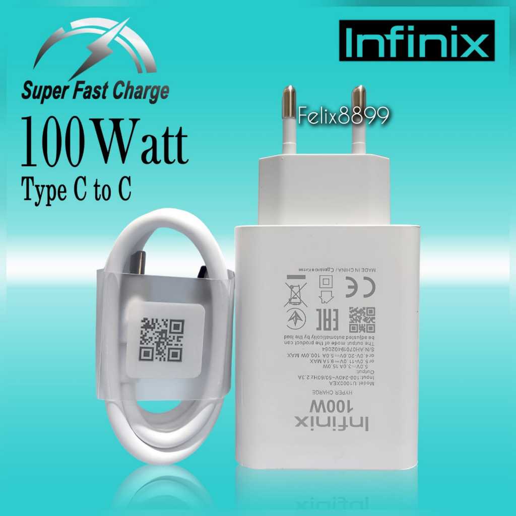 Jual Charger Casan INFINIX Original 100W 100 Watt All Round SUPER FAST ...