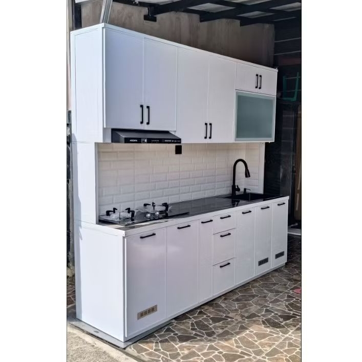 Jual Kitchen set minimalis aluminium / Rak kompor dapur / wastafel ...