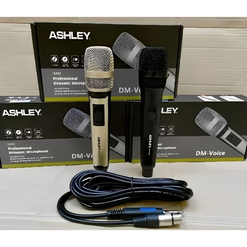 Jual Mic Kabel Ashley DM Voice Vokal Dynamic Original Garansi Resmi ...