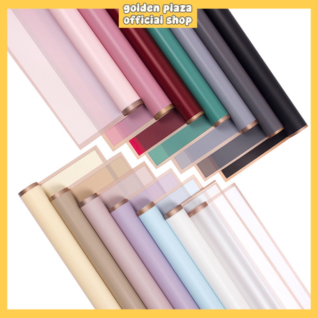 Jual Flower Wrapping Paper Varian List Gold Emas Kertas Buket Bunga ...