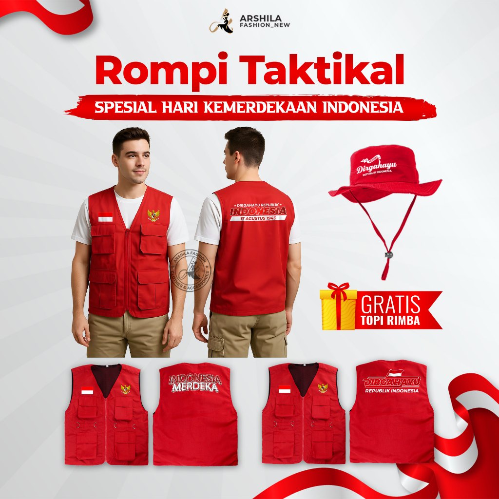 Jual PROMO ROMPI LAPANGAN CARGO DEWASA EDISI SPESIAL HUT RI GRATIS TOPI ...
