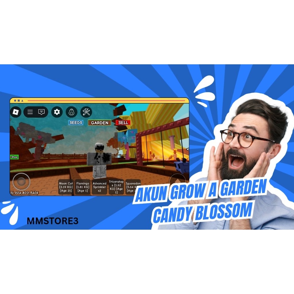 Jual Akun 2 tree Candy blossom Grow A Garden | Shopee Indonesia