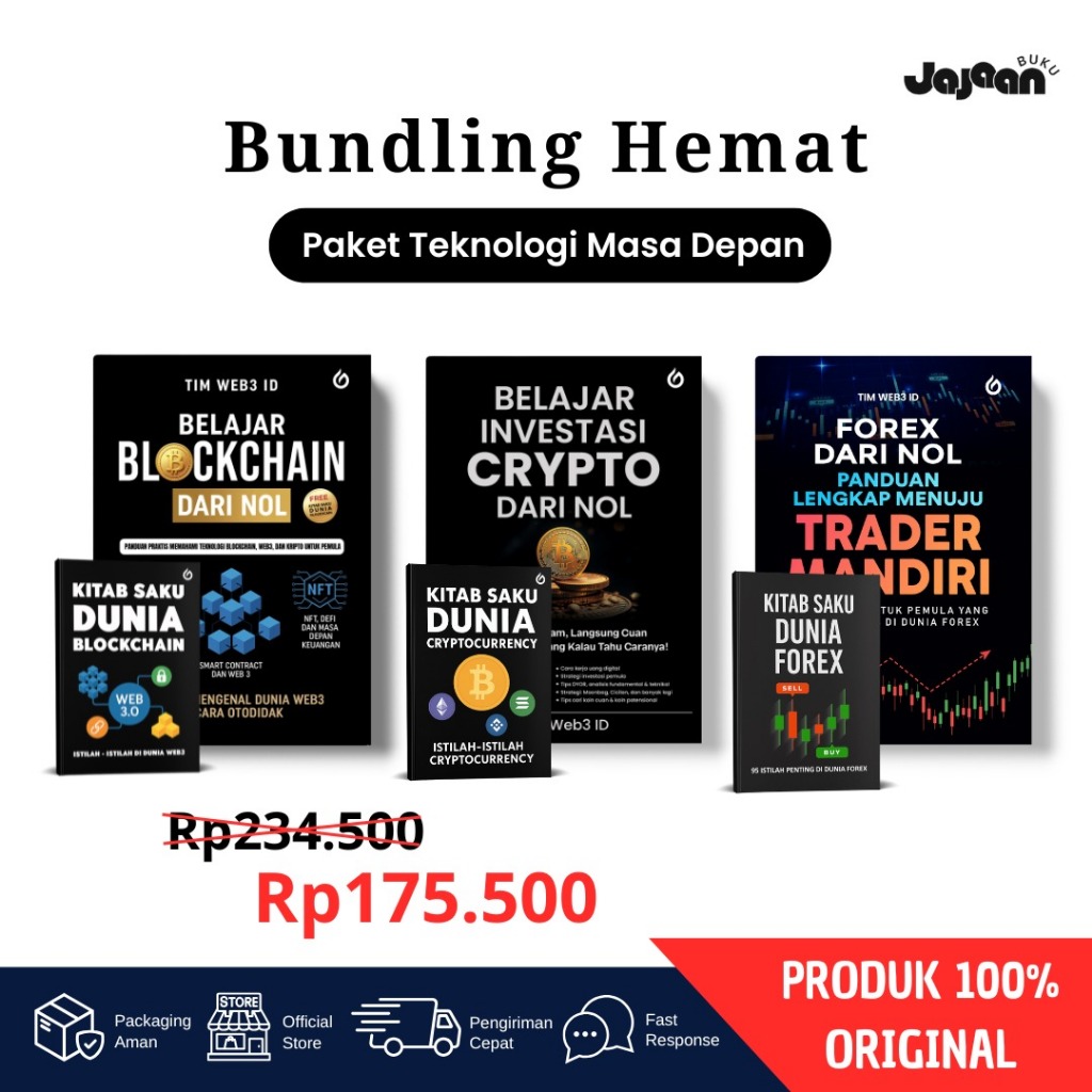 Jual Paket 6 Buku Teknologi Murah – Belajar Crypto, Forex, Blockchain, &  Saham dari Nol | Shopee Indonesia