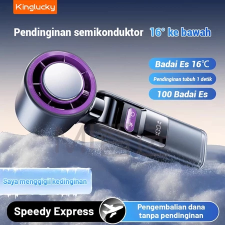 Jual Kipas Kecepatan Tinggi Portabel Semikonduktor Refrigeration Cold windTurbo Genggam Fan Pendingin Mini Tampilan Digital Led Tinggi Display Murah