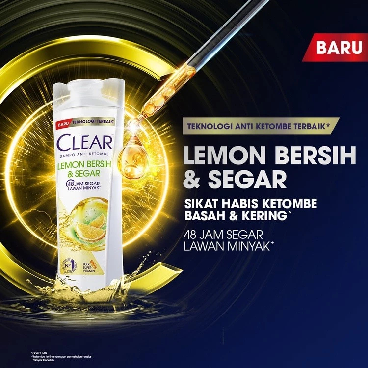 Jual CLEAR Shampoo Anti Ketombe [70ml] [160ml] [300ml] - Ginseng Rambut ...