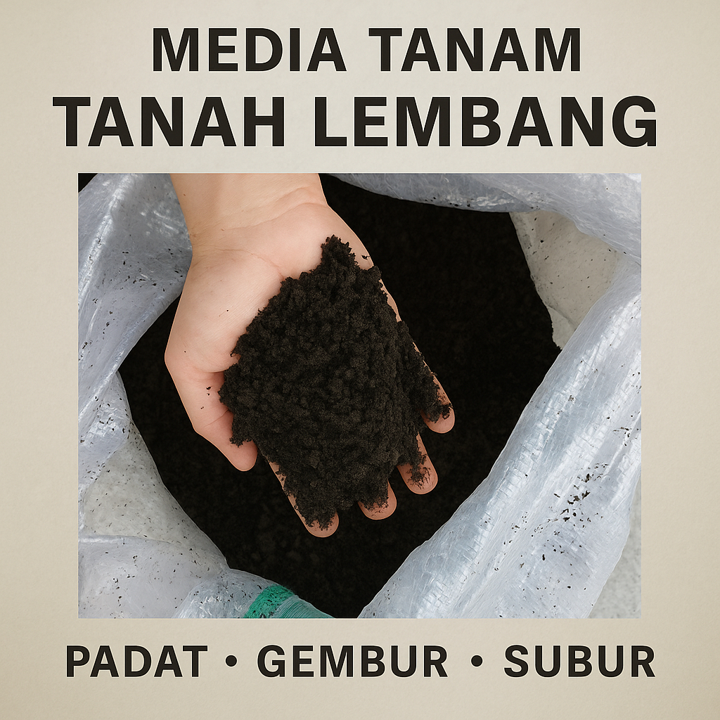 Media tanam tanah lembang Asli bandung Padat Gembur subur karungan
