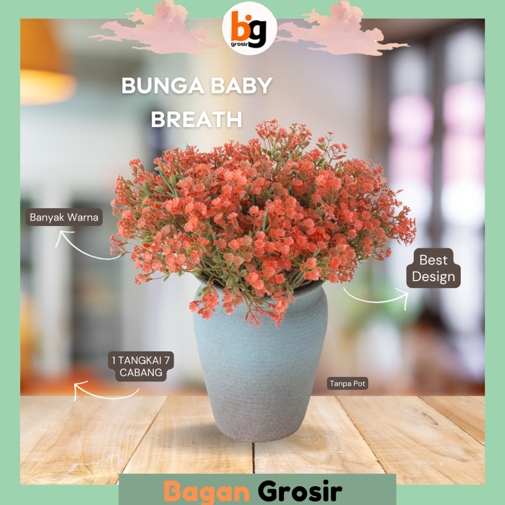 Jual BG Bunga Gypsophila Baby Breath Hias Plastik Imitasi Dekorasi ...