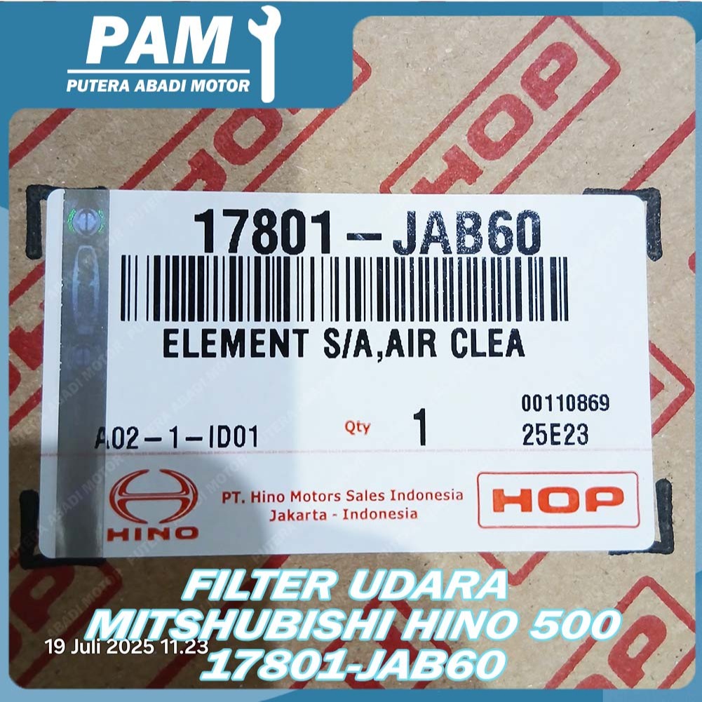 Jual Filter Saringan Udara Mitshubishi Hino 500 Original HOP 17801 ...