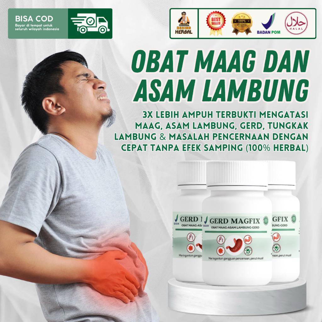 GERD MAGFIX Obat Maag Kronis Obat Asam Lambung Atasi Infeksi Lambung Ampuh - Obat Magh Akut Lambung Perih Alami Tanpa efek samping -Tukak Lambung-obat maag paling ampuh Obat Asam Lambung Paling Ampuh -pereda nyeri lambung-obat maag untuk ibu hamil