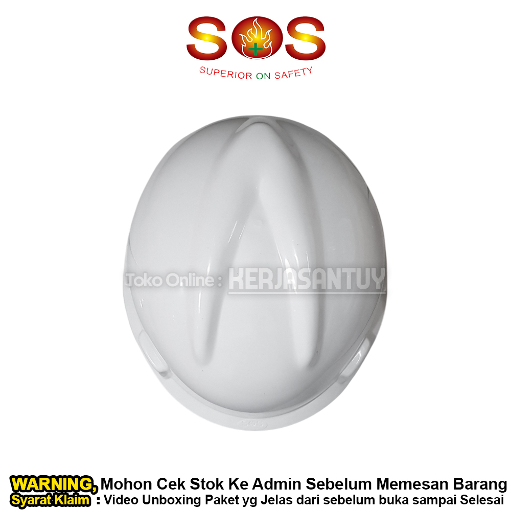 Jual Helm Safety SOS warna Putih Kuning Biru Merah Hijau Orange / Helm ...