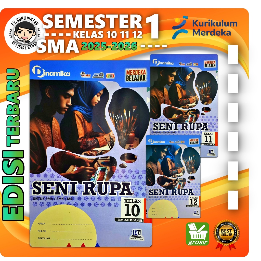 Jual LKS SENI RUPA KURIKULUM MERDEKA SMA KELAS 10 11 12 SEMESTER 1 & 2 ...